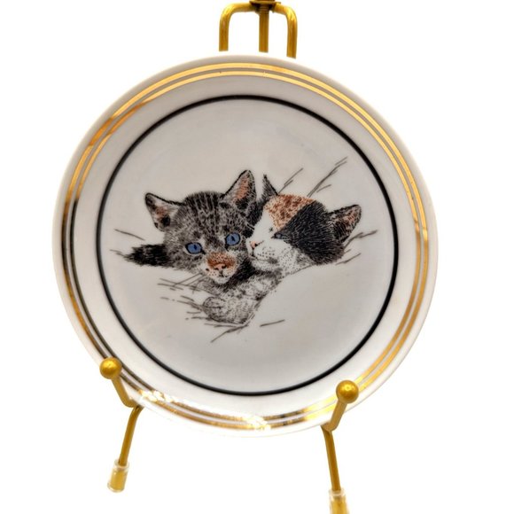 B&O Railroad Golden Anniversary "Chessie Cat Playmates" Plate Museum Limited 5" - Picture 2 of 8